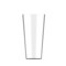Modern Clear Glass Conical Vase in Tall Dining Table Centerpiece